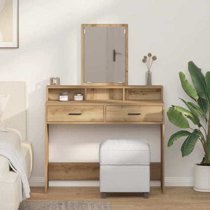 vidaXL Dressing Table Artisan Oak 100 x 41 x 140 cm Engineered Wood