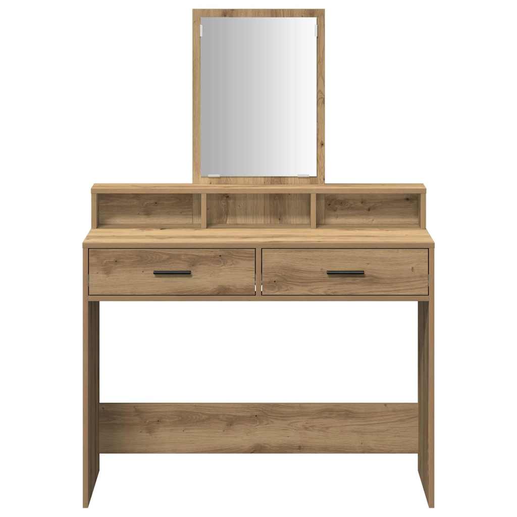vidaXL Dressing Table Artisan Oak 100 x 41 x 140 cm Engineered Wood