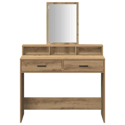 vidaXL Dressing Table Artisan Oak 100 x 41 x 140 cm Engineered Wood