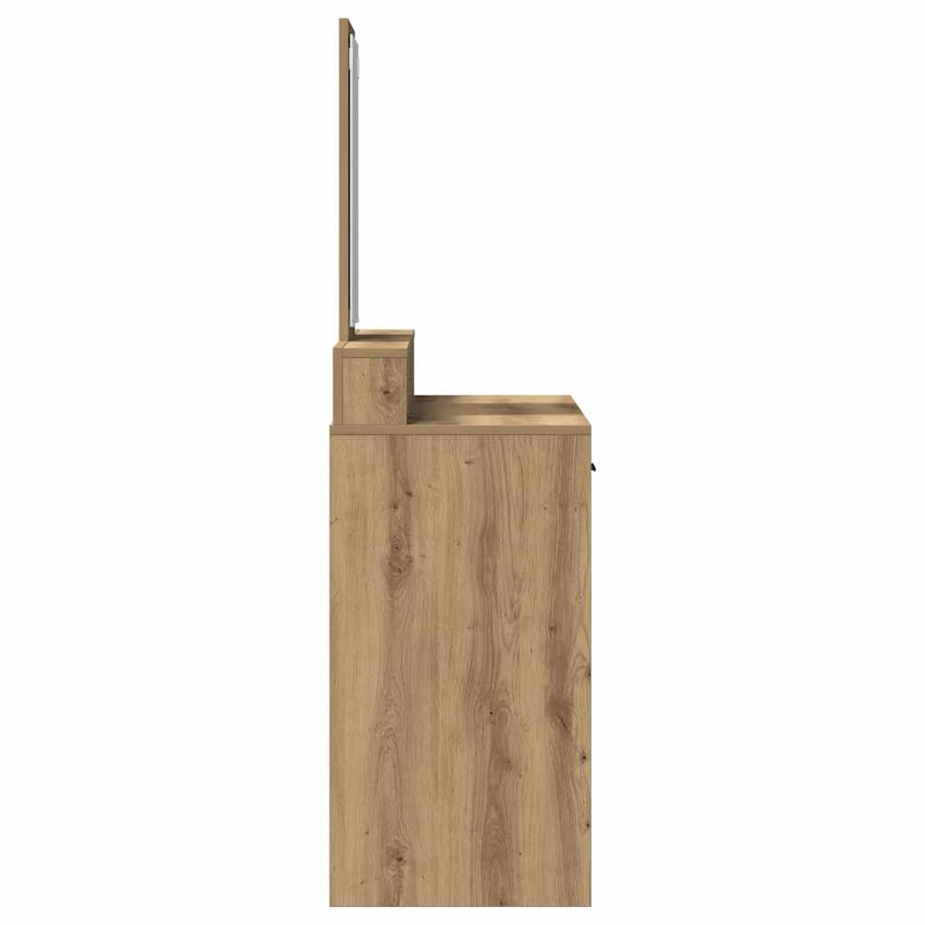 vidaXL Dressing Table Artisan Oak 100 x 41 x 140 cm Engineered Wood