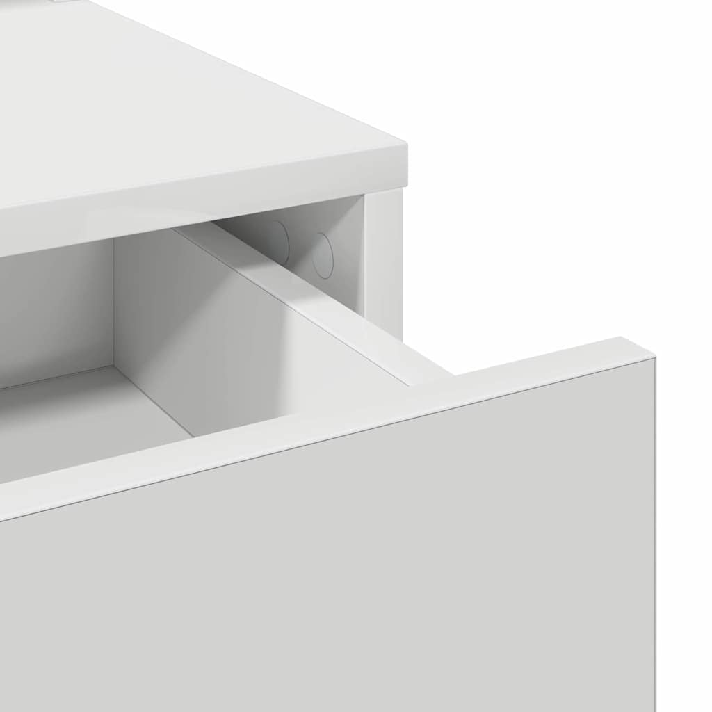 vidaXL Dressing Table White 50 x 41 x 140 cm Engineered Wood