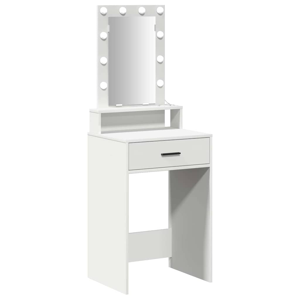 vidaXL Dressing Table White 50 x 41 x 140 cm Engineered Wood