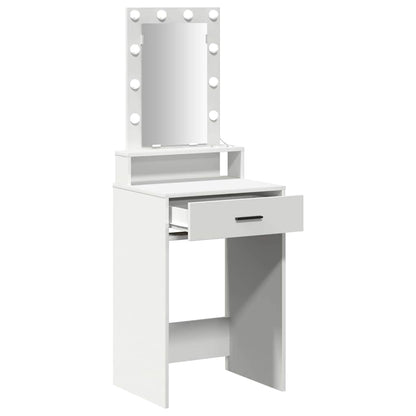 vidaXL Dressing Table White 50 x 41 x 140 cm Engineered Wood