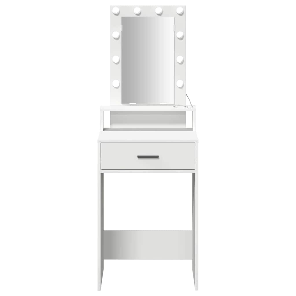 vidaXL Dressing Table White 50 x 41 x 140 cm Engineered Wood