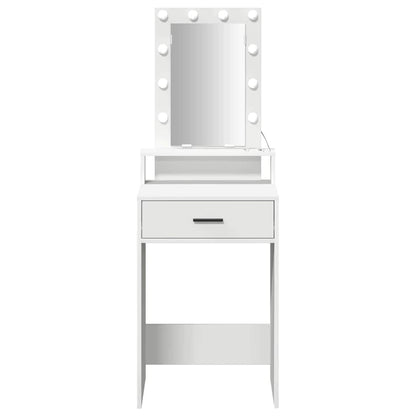 vidaXL Dressing Table White 50 x 41 x 140 cm Engineered Wood
