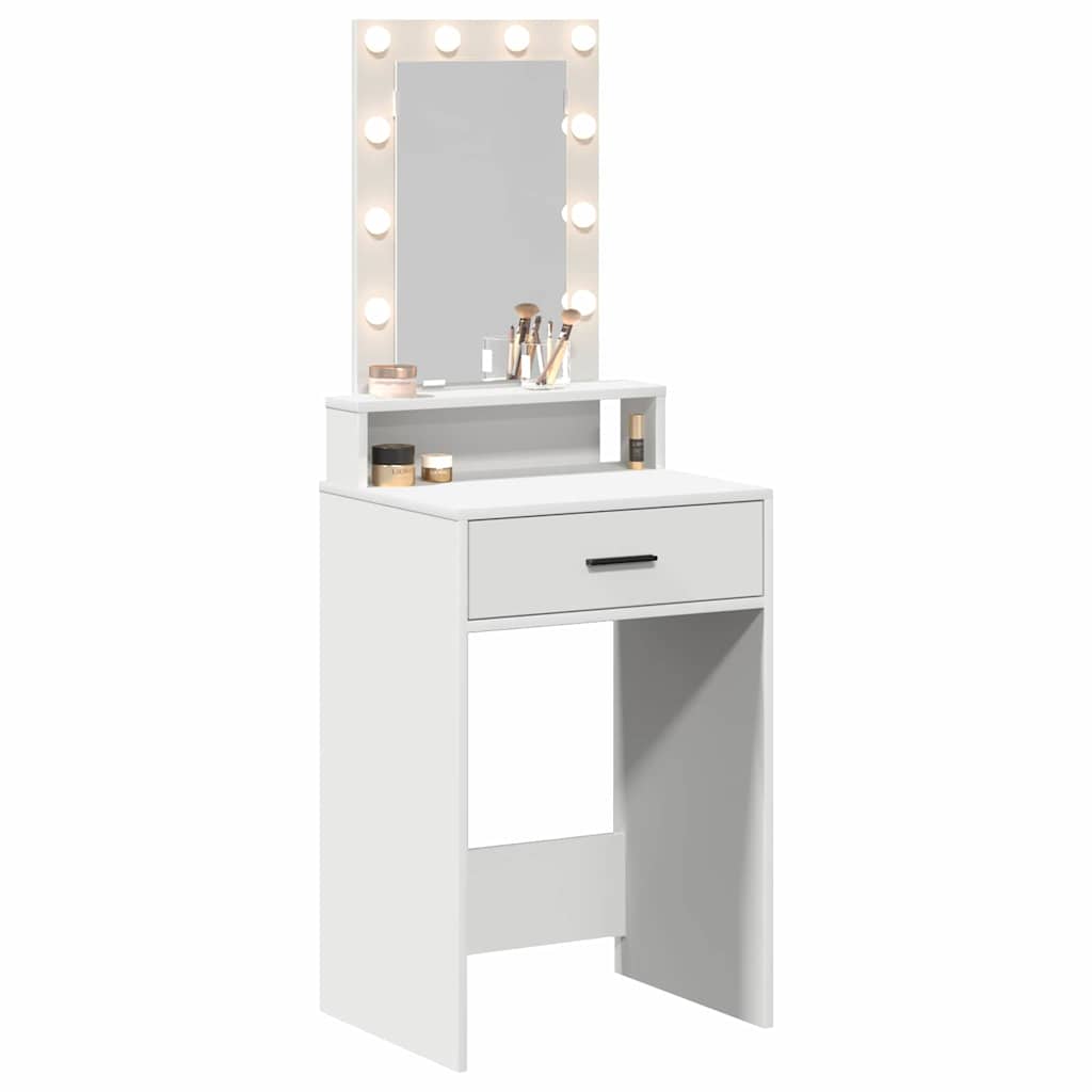 vidaXL Dressing Table White 50 x 41 x 140 cm Engineered Wood