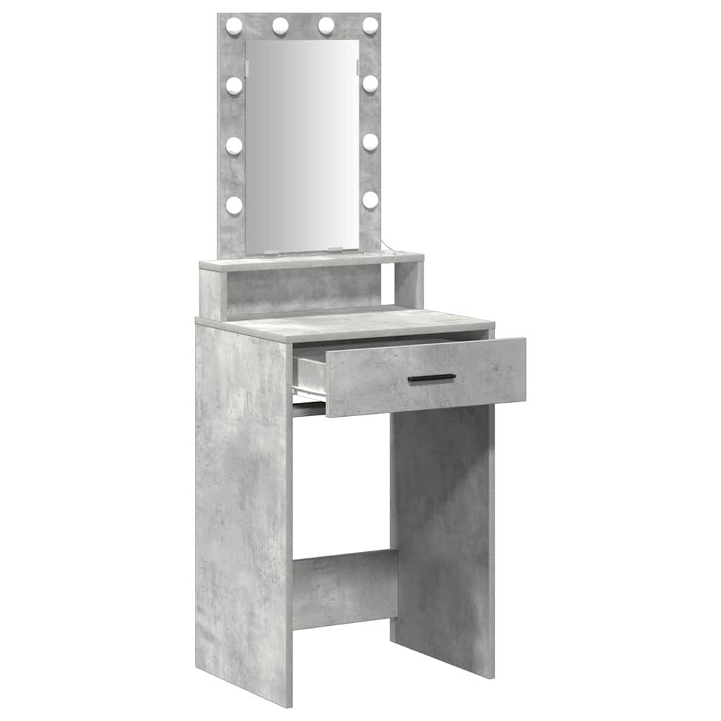 vidaXL Dressing Table Grey 50 x 41 x 140 cm Engineered Wood