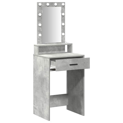 vidaXL Dressing Table Grey 50 x 41 x 140 cm Engineered Wood