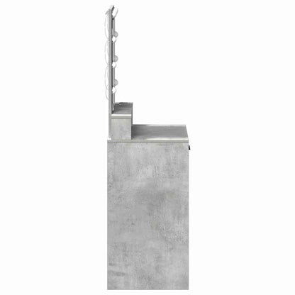 vidaXL Dressing Table Grey 50 x 41 x 140 cm Engineered Wood