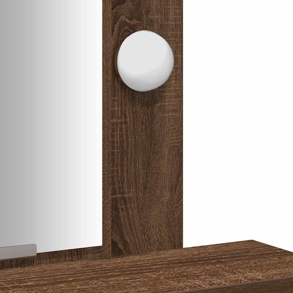 vidaXL Dressing Table Brown 50 x 41 x 140 cm Engineered Wood