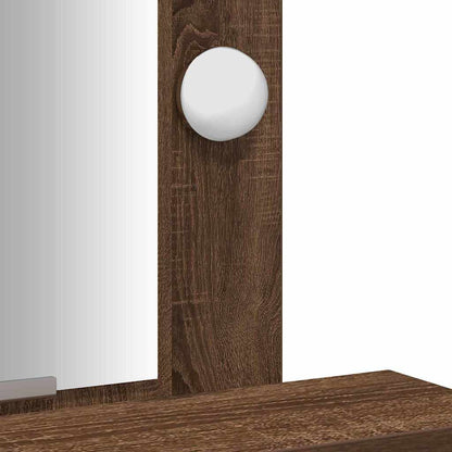 vidaXL Dressing Table Brown 50 x 41 x 140 cm Engineered Wood