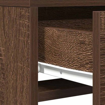 vidaXL Dressing Table Brown 50 x 41 x 140 cm Engineered Wood