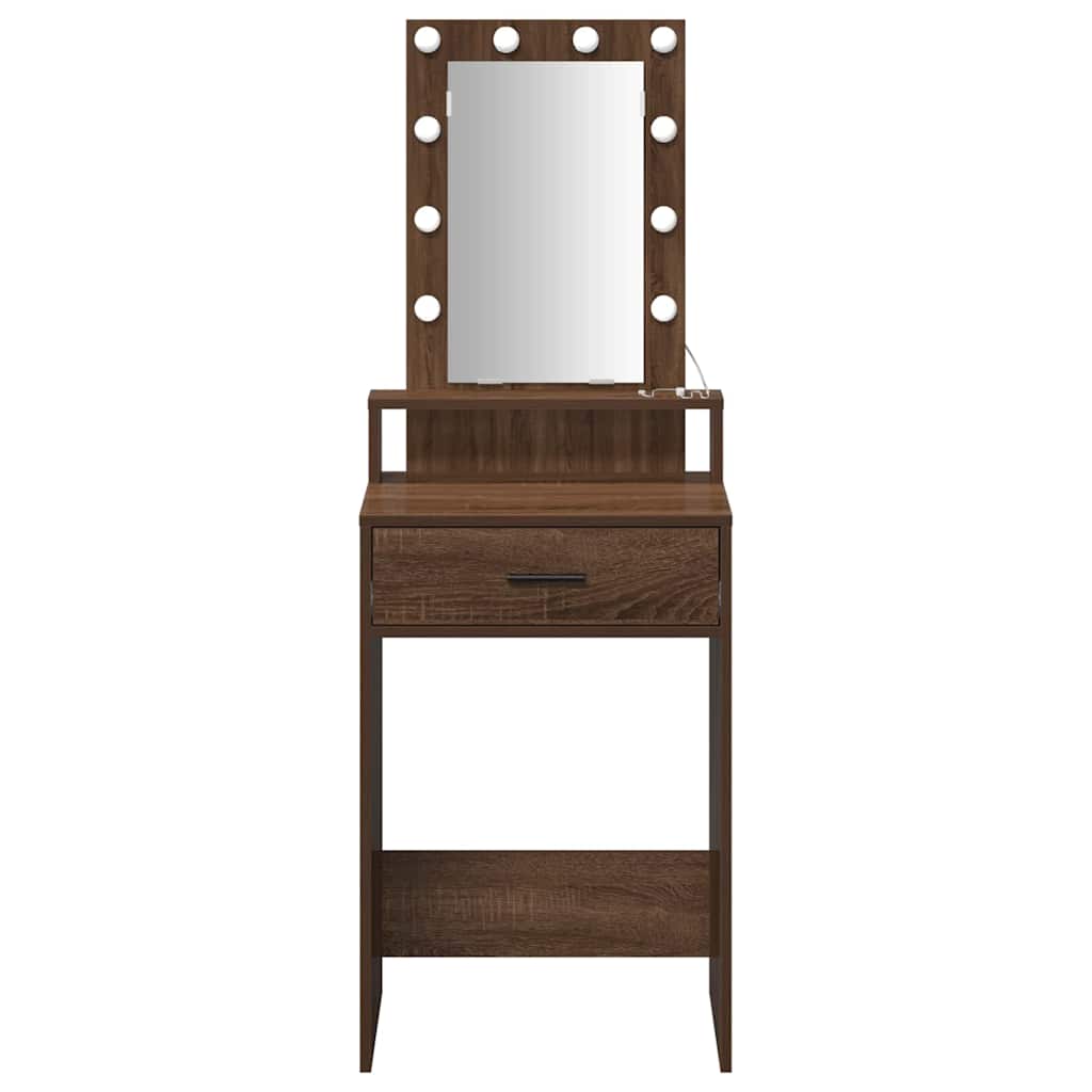 vidaXL Dressing Table Brown 50 x 41 x 140 cm Engineered Wood