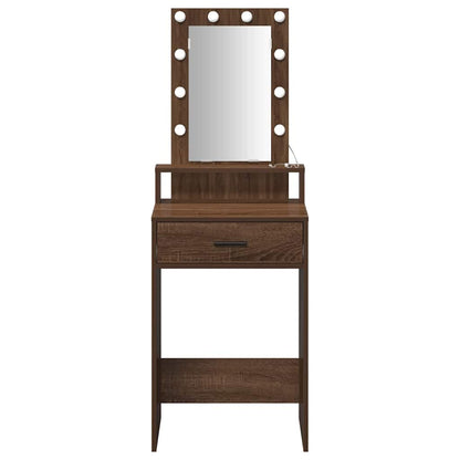 vidaXL Dressing Table Brown 50 x 41 x 140 cm Engineered Wood