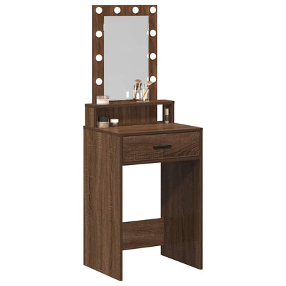 vidaXL Dressing Table Brown 50 x 41 x 140 cm Engineered Wood