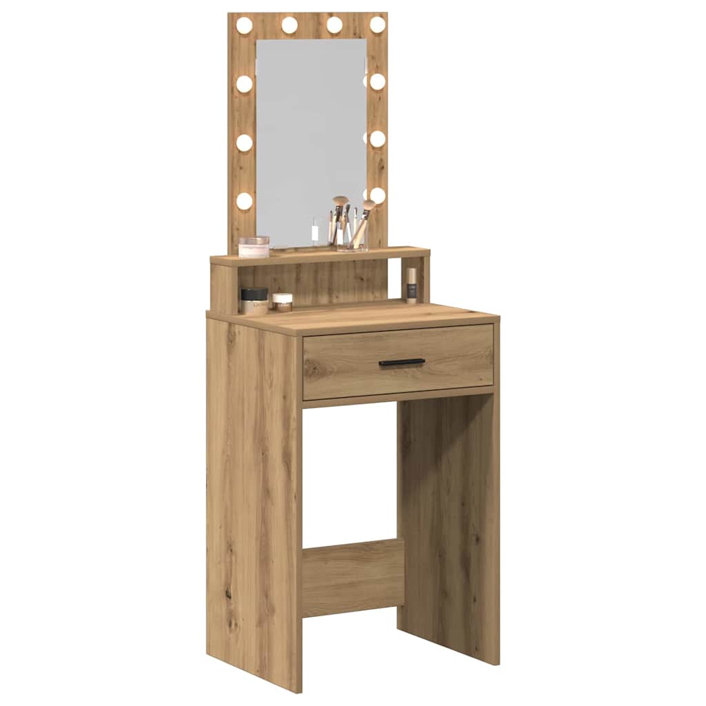 vidaXL Dressing Table Brown 50 x 41 x 140 cm Engineered Wood