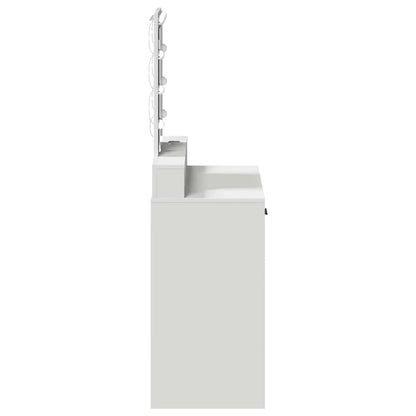 vidaXL Dressing Table White 79 x 41 x 140 cm Engineered Wood