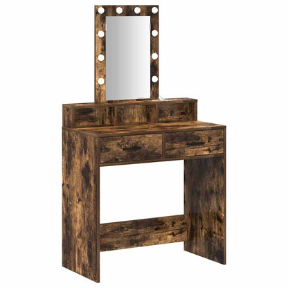 vidaXL Dressing Table Brown 79 x 41 x 140 cm Engineered Wood