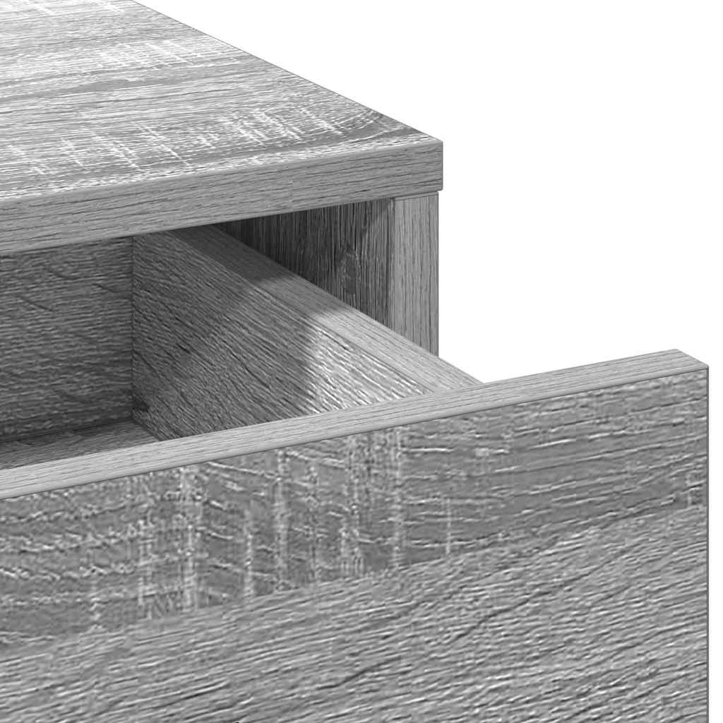 vidaXL Dressing Table Grey 79 x 41 x 140 cm Engineered Wood