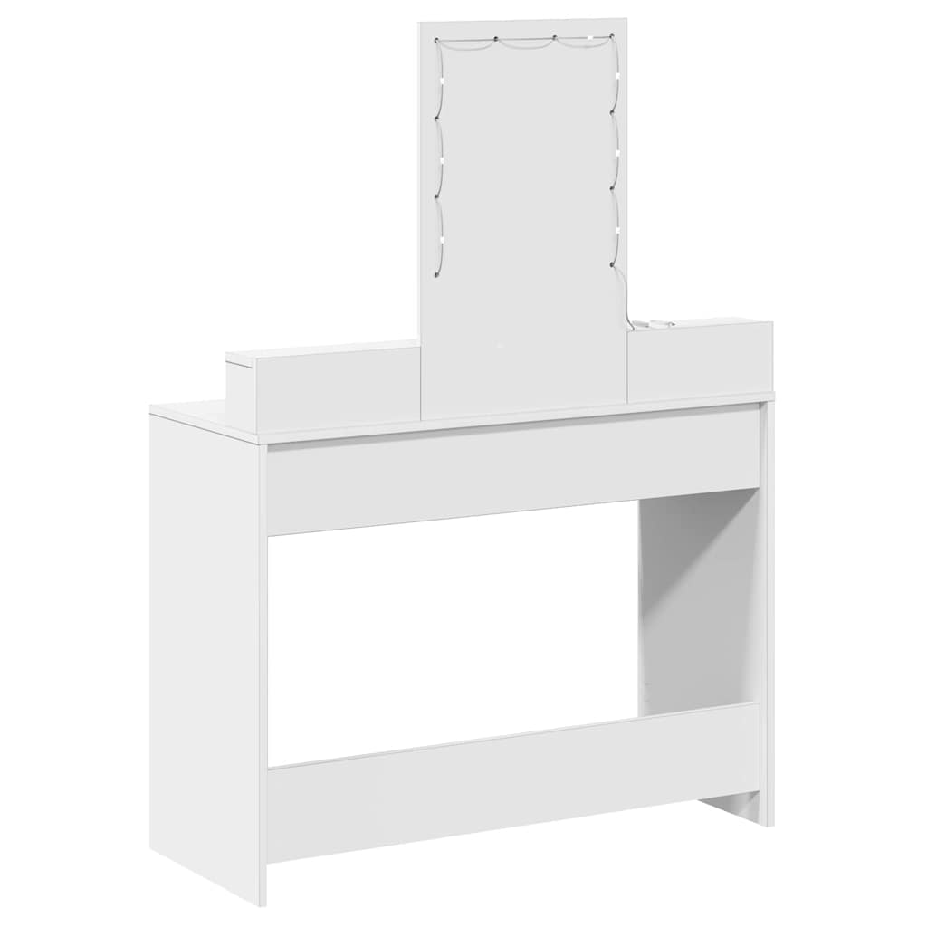vidaXL Dressing Table White 100 x 41 x 140 cm Engineered Wood