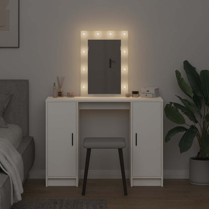 vidaXL Dressing Table White 102 x 33 x 135 cm Engineered Wood
