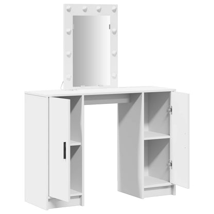 vidaXL Dressing Table White 102 x 33 x 135 cm Engineered Wood