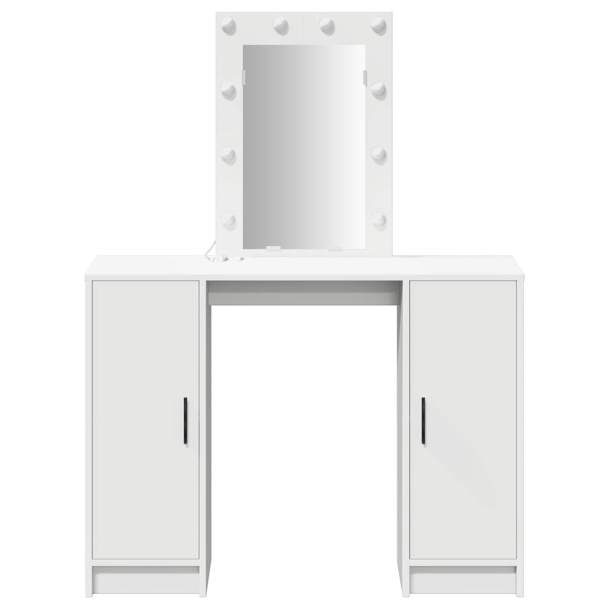 vidaXL Dressing Table White 102 x 33 x 135 cm Engineered Wood