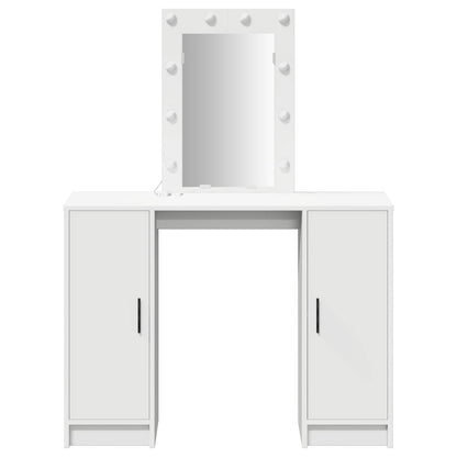 vidaXL Dressing Table White 102 x 33 x 135 cm Engineered Wood