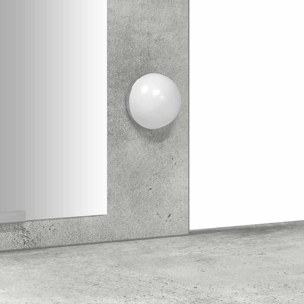 vidaXL Dressing Table Light Grey 102 x 33 x 135 cm Engineered Wood