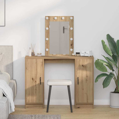 vidaXL Dressing Table Brown 102 x 33 x 135 cm Engineered Wood