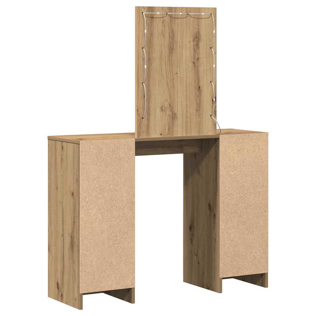 vidaXL Dressing Table Brown 102 x 33 x 135 cm Engineered Wood