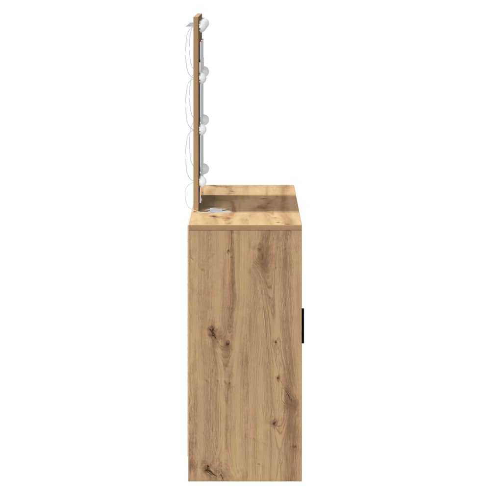 vidaXL Dressing Table Brown 102 x 33 x 135 cm Engineered Wood