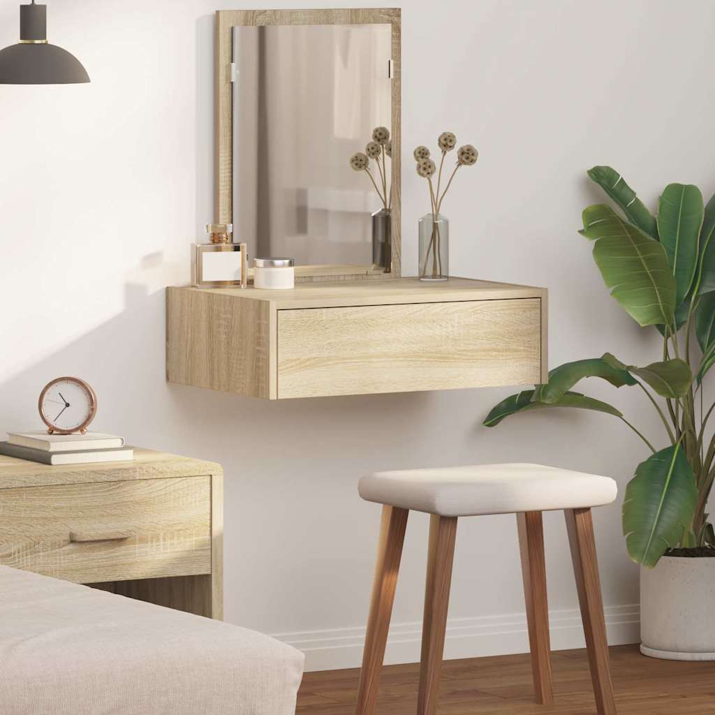 vidaXL Dressing Table Brown 60 x 40 x 70 cm Engineered Wood