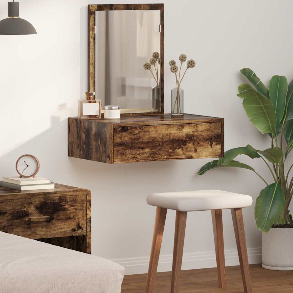 vidaXL Dressing Table Brown 60 x 40 x 70 cm Engineered Wood