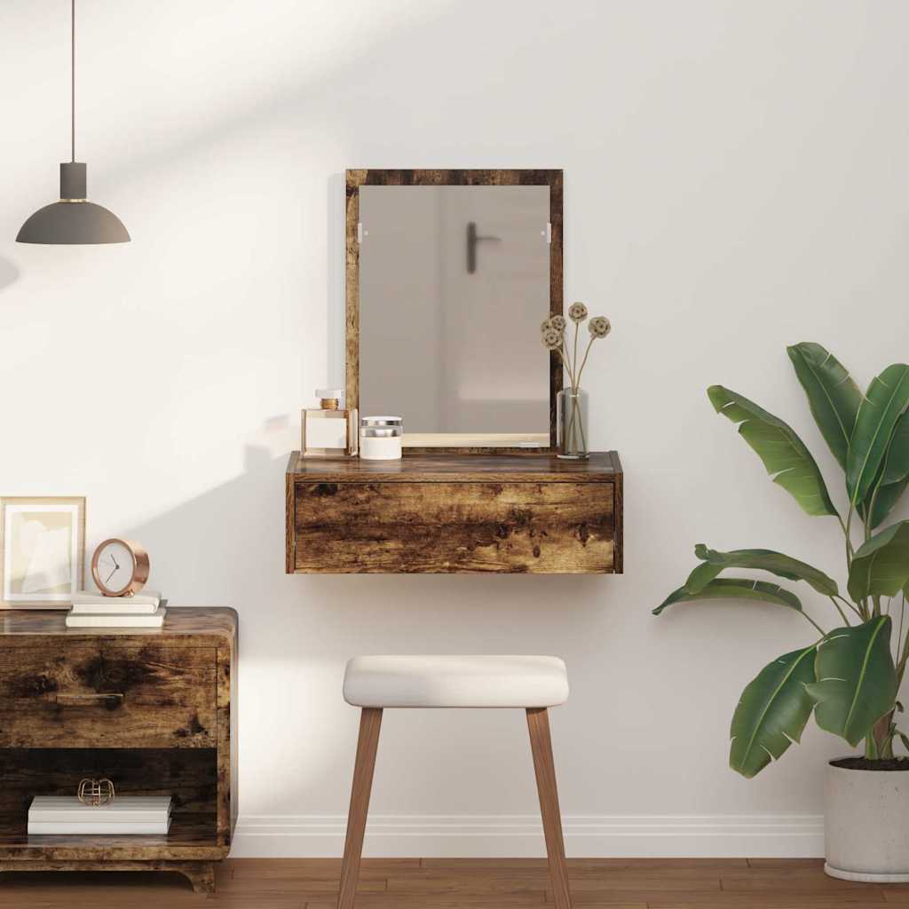 vidaXL Dressing Table Brown 60 x 40 x 70 cm Engineered Wood