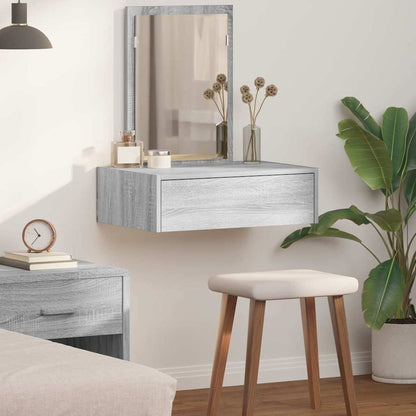 vidaXL Dressing Table Grey 60 x 40 x 70 cm Engineered Wood