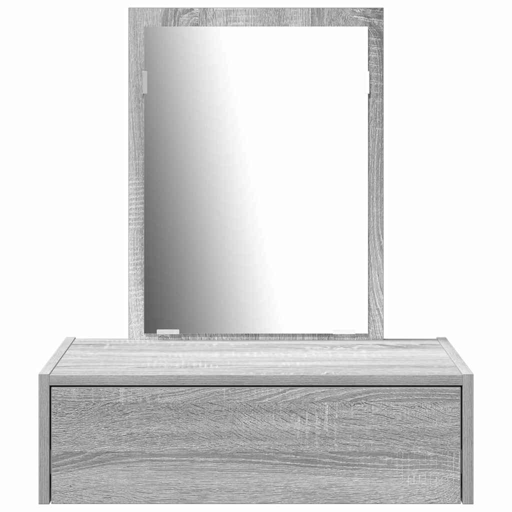 vidaXL Dressing Table Grey 60 x 40 x 70 cm Engineered Wood