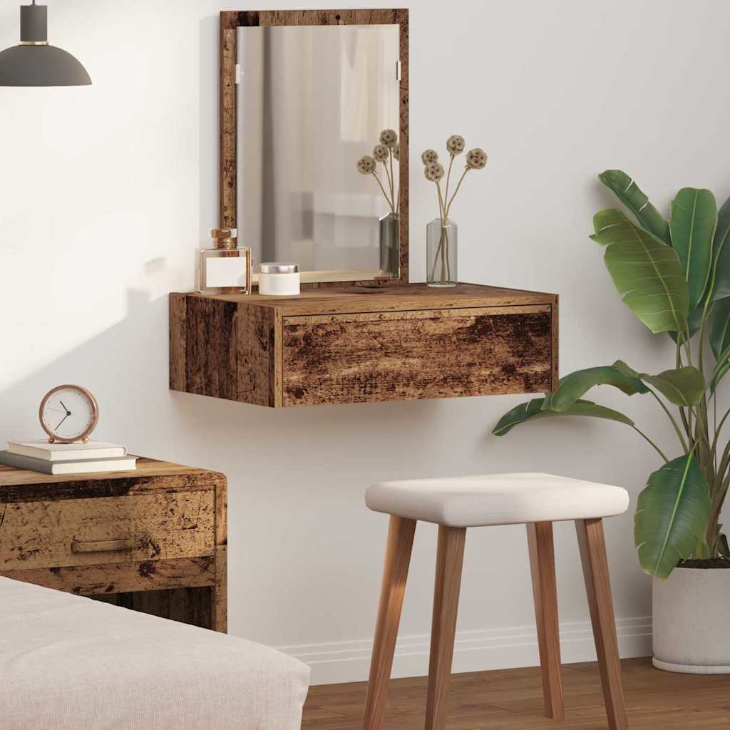 vidaXL Dressing Table Brown 60 x 40 x 70 cm Engineered Wood