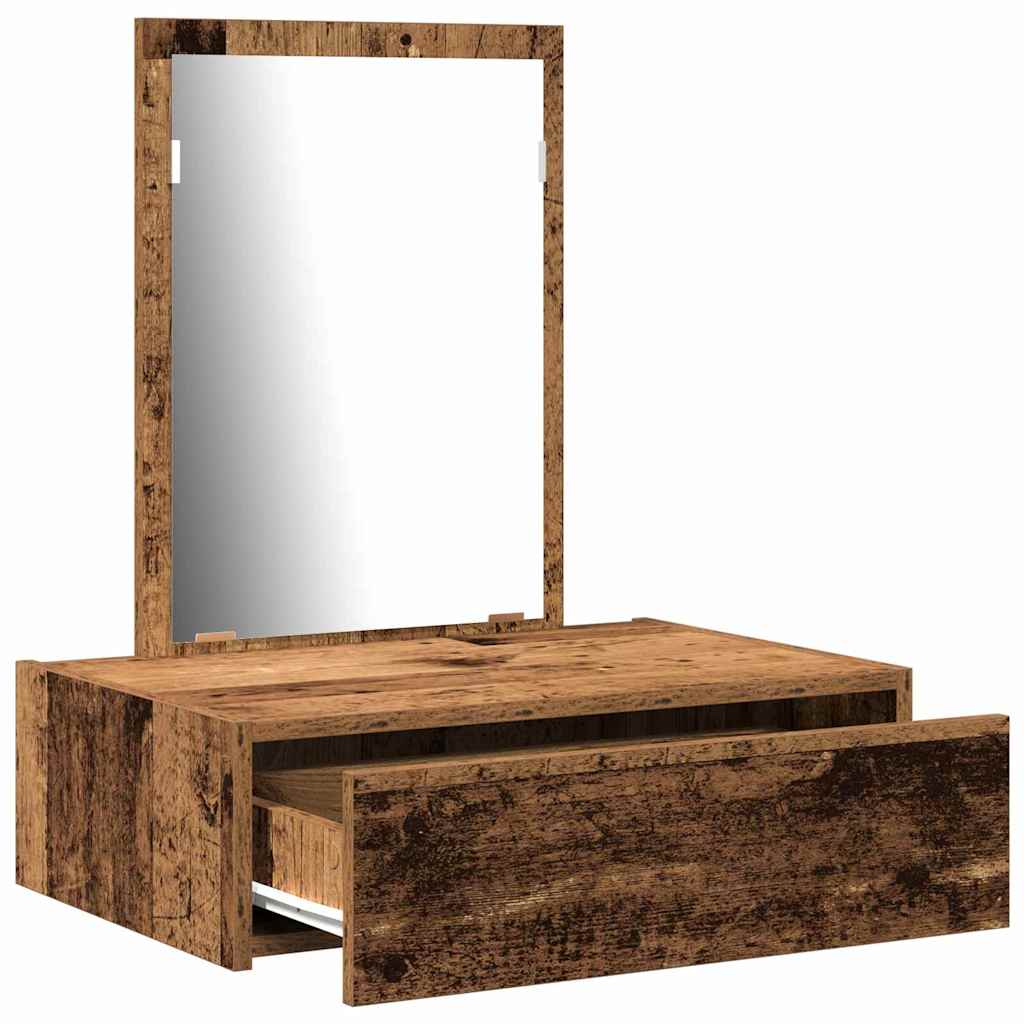 vidaXL Dressing Table Brown 60 x 40 x 70 cm Engineered Wood