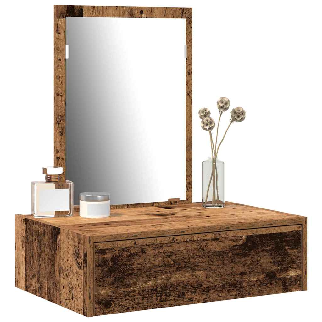 vidaXL Dressing Table Brown 60 x 40 x 70 cm Engineered Wood
