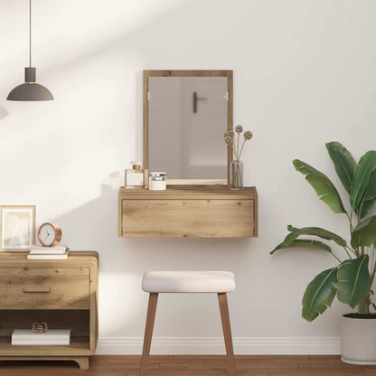 vidaXL Dressing Table Brown 60 x 40 x 70 cm Engineered Wood