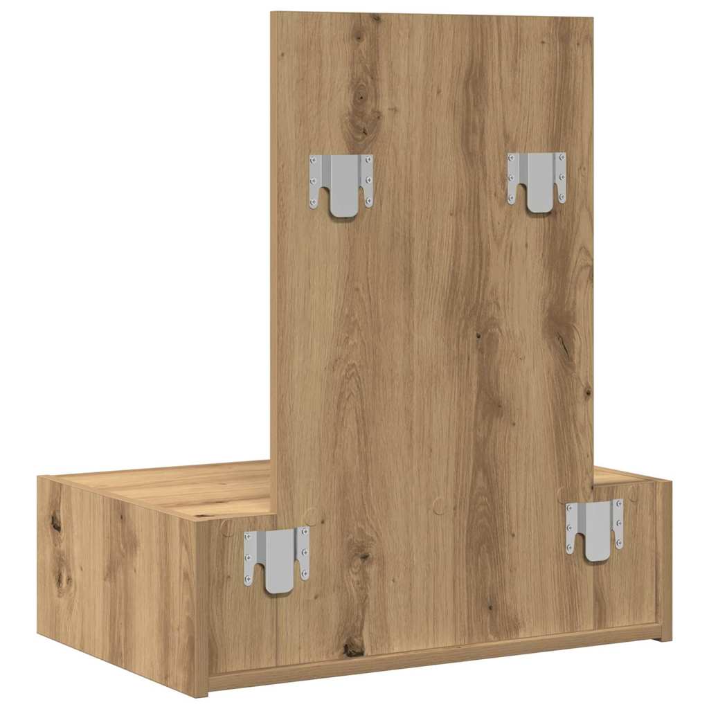 vidaXL Dressing Table Brown 60 x 40 x 70 cm Engineered Wood