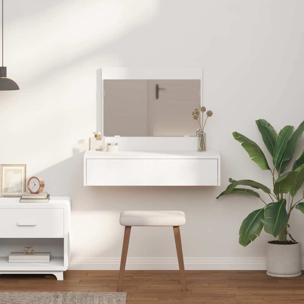 vidaXL Dressing Table White 83 x 40 x 70 cm Engineered Wood