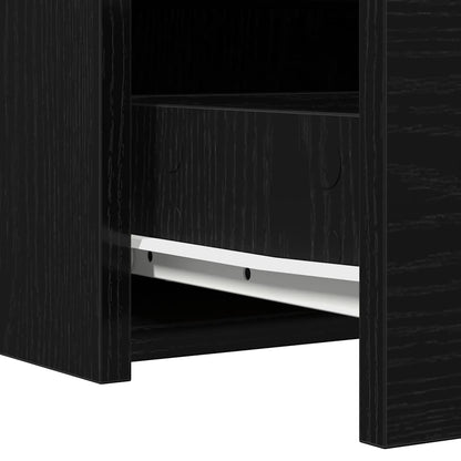 vidaXL Dressing Table Black 83 x 40 x 70 cm Engineered Wood