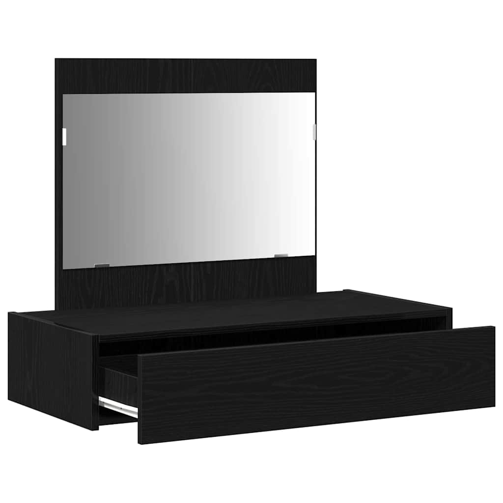 vidaXL Dressing Table Black 83 x 40 x 70 cm Engineered Wood