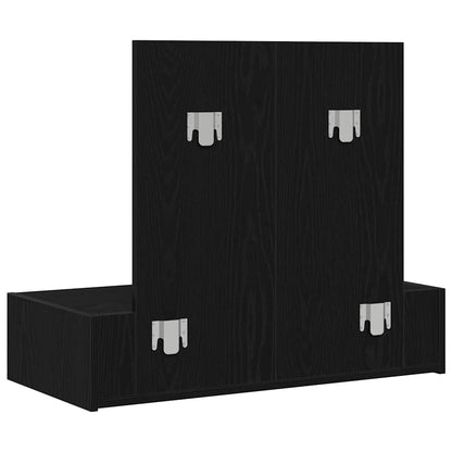 vidaXL Dressing Table Black 83 x 40 x 70 cm Engineered Wood