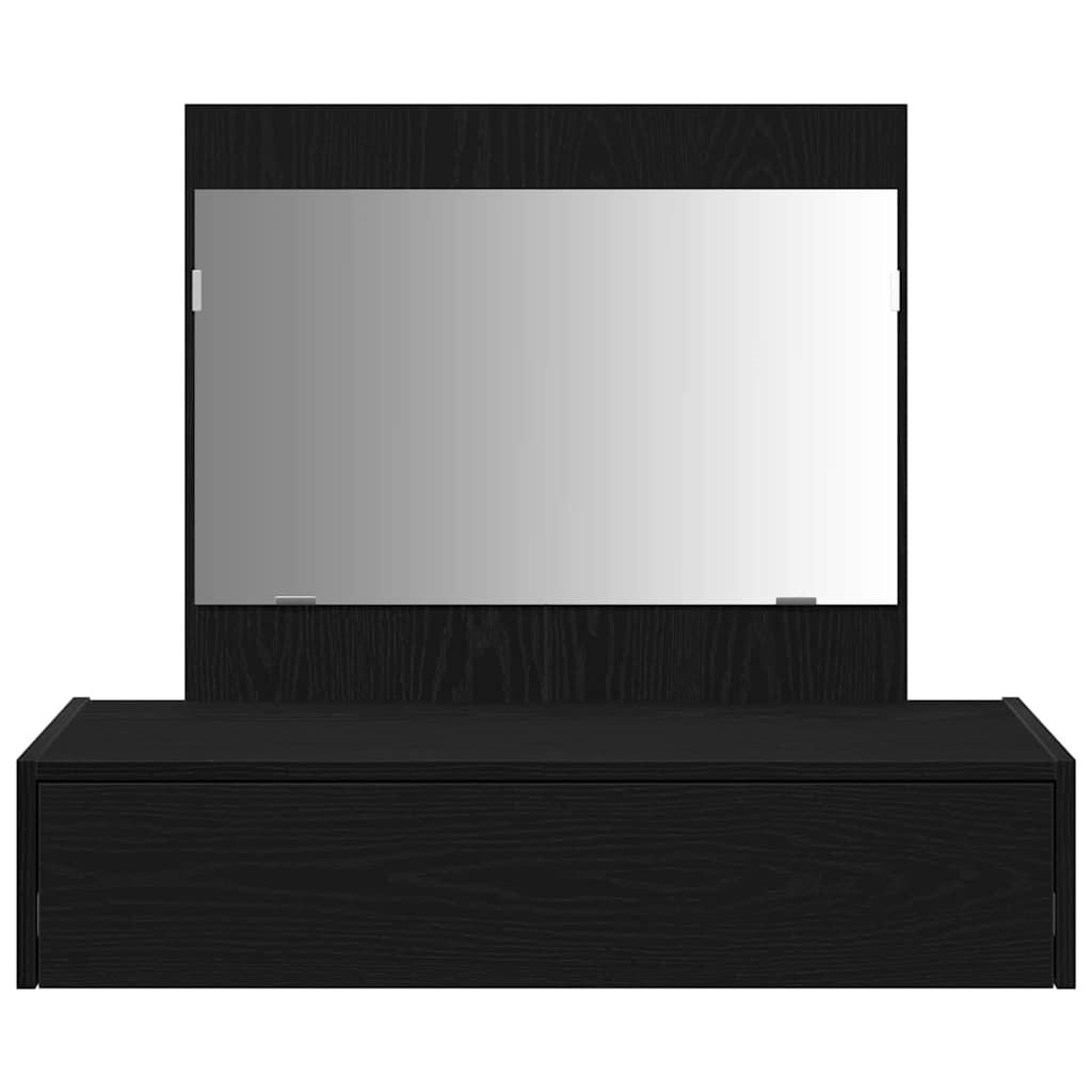 vidaXL Dressing Table Black 83 x 40 x 70 cm Engineered Wood