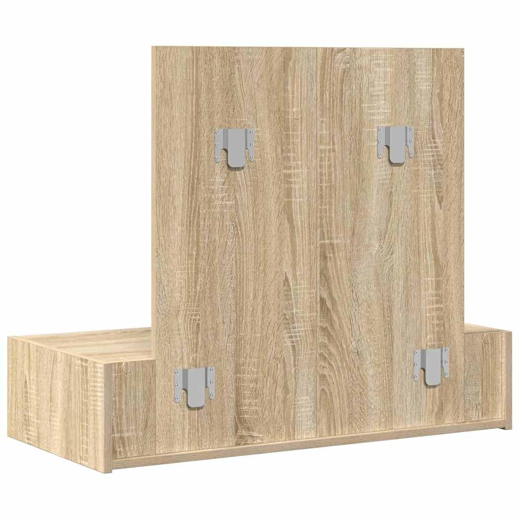 vidaXL Dressing Table Brown 83 x 40 x 70 cm Engineered Wood