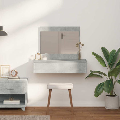 vidaXL Dressing Table Grey 83 x 40 x 70 cm Engineered Wood