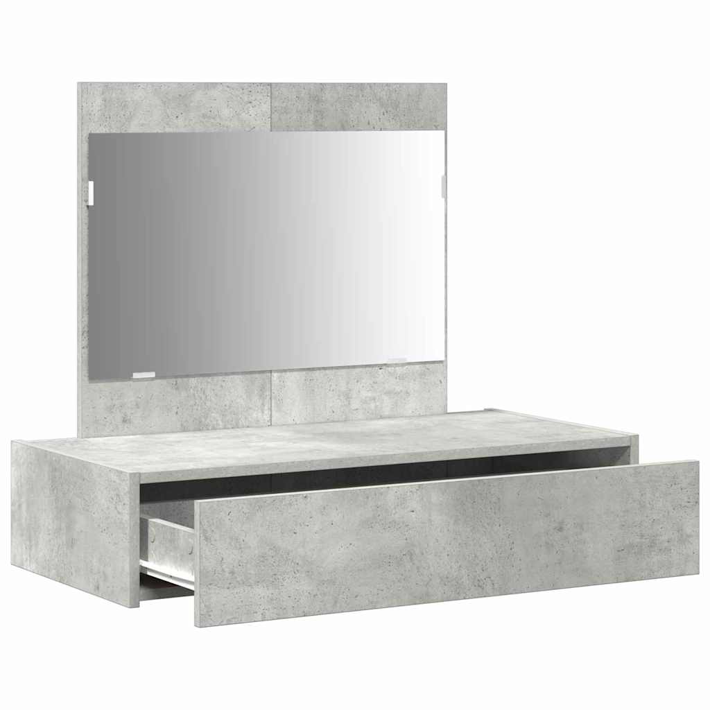 vidaXL Dressing Table Grey 83 x 40 x 70 cm Engineered Wood